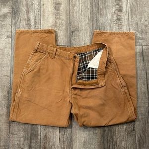 Carhartt Flannel Lined Dungaree Fit 38x30